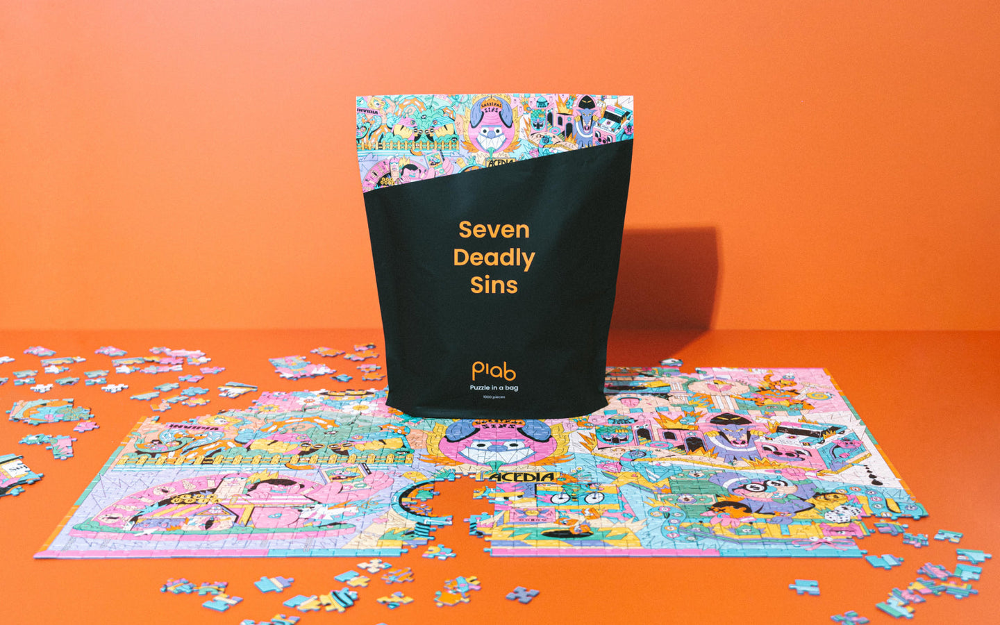 Puzzle in a bag - De Zeven Hoofdzonden puzzel - afbeelding 2