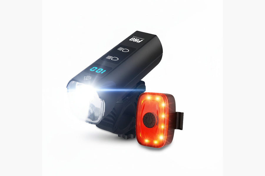 Fietsverlichtingsset 1300 & 120 Lumen - Pro Sports Lights - afbeelding 1